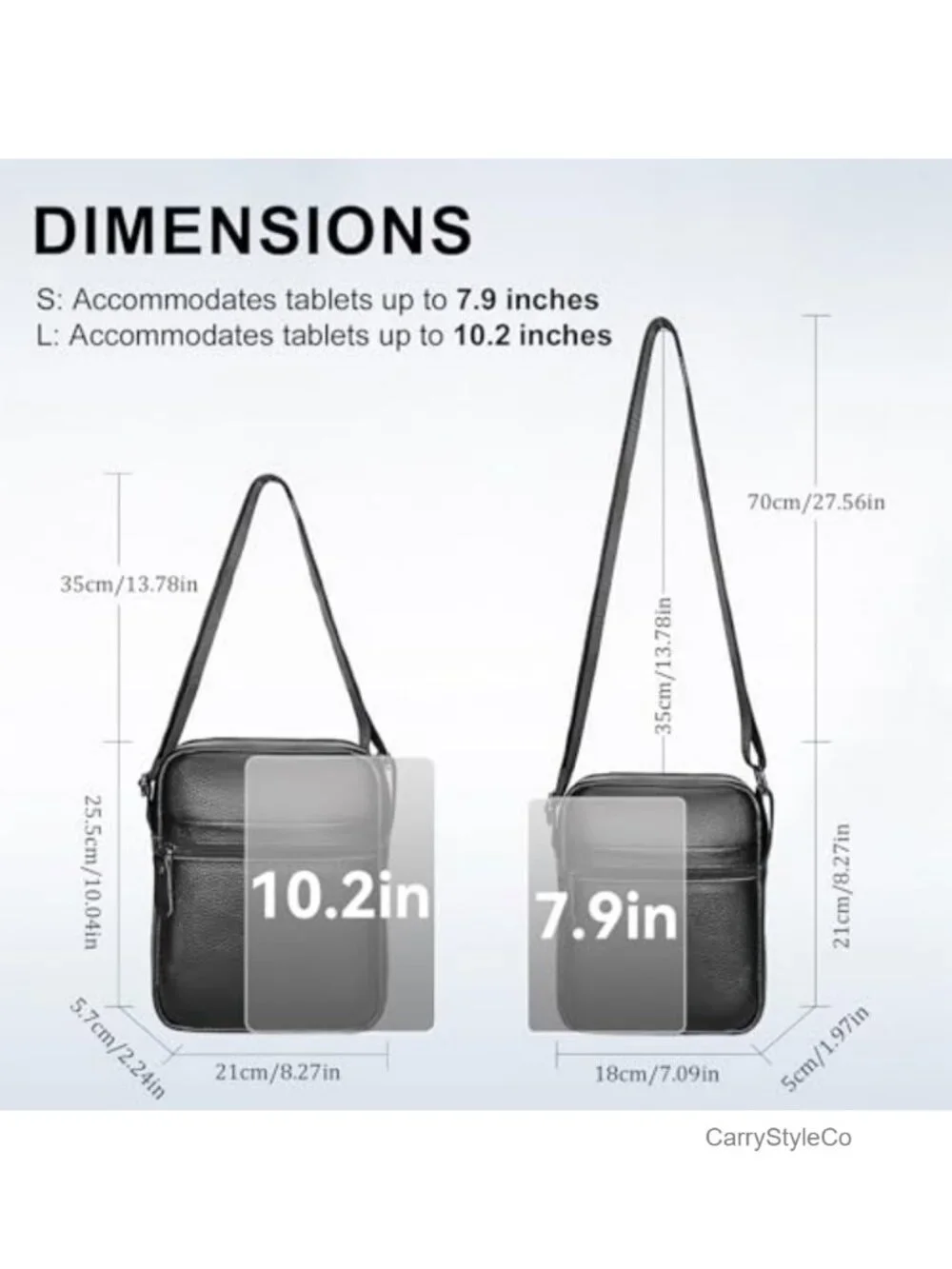 Genuine Leather Crossbody Shoulder Bag, Small Messenger Satchel for Work &